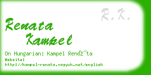 renata kampel business card